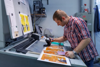 Design in a printing house